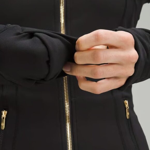 Lululemon Define Jacket *Nulu Black / Gold Size 12 - Picture 5 of 11